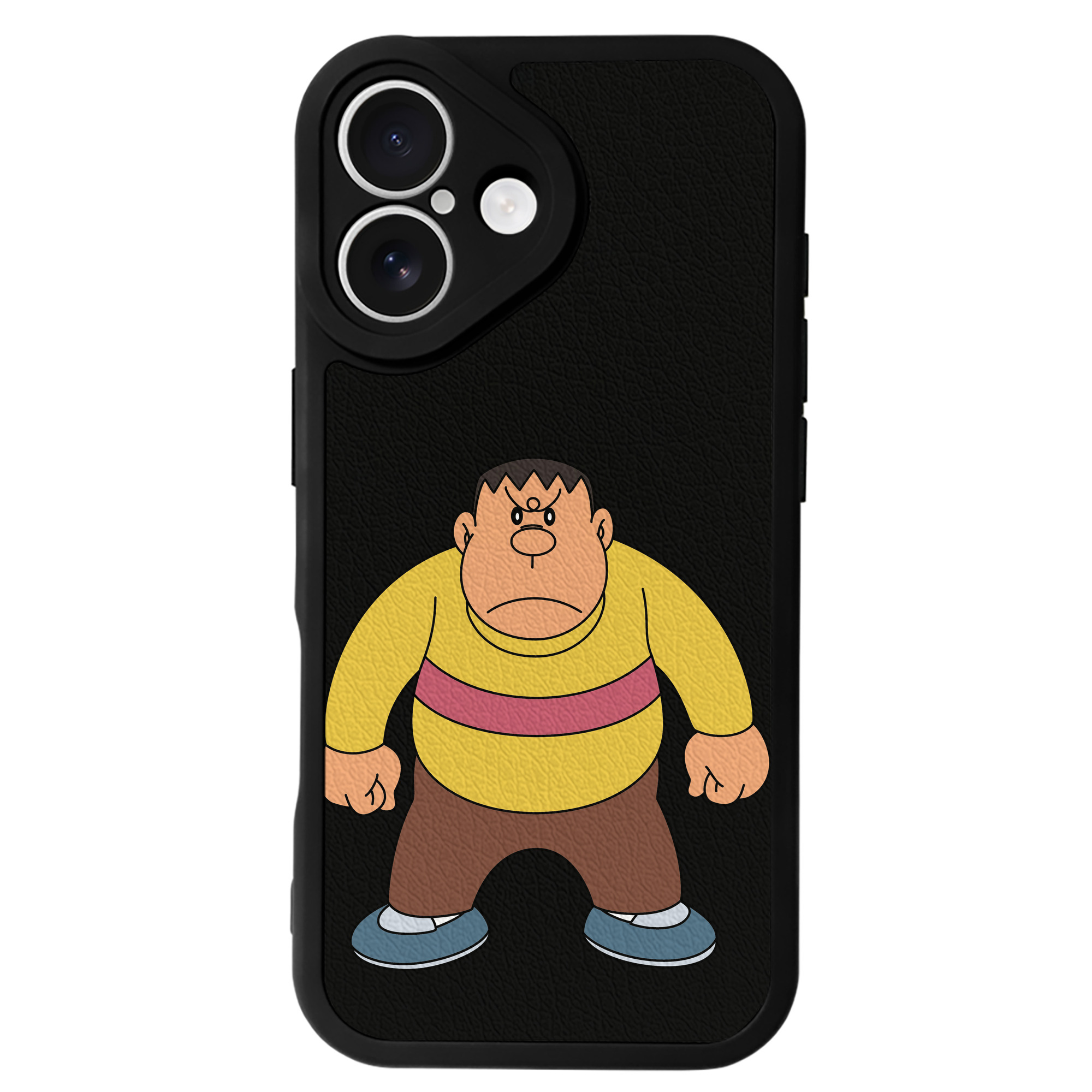 （画像用） ドラえもん 剛田武 Doraemon Gouta Takeshi 【iPhone 16シリーズ対応】シリコンスマホケース（レザー調） 材質：シリコン